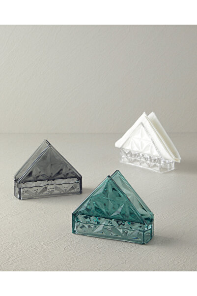 English Home Senash Transparent Glass Napkin Holder