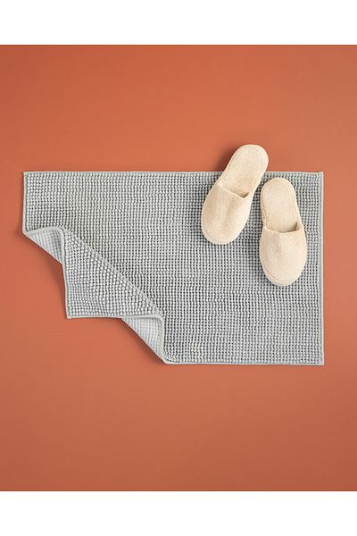 English Home Σετ πατάκι μπάνιου Paige Polyester Pasta 60x90 40x60 cm Γκρι