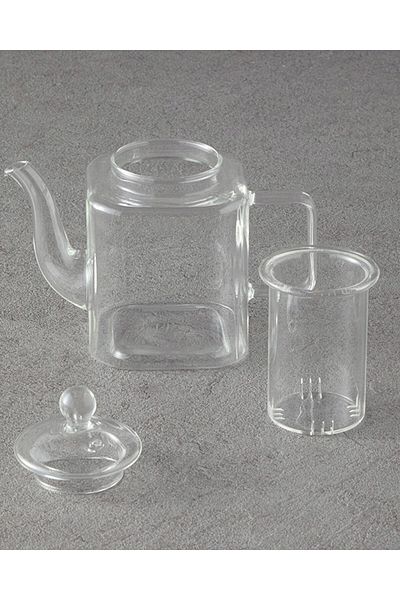 English Home Transparent Stove Borosilicate Teapot with Strainer - 380 ml