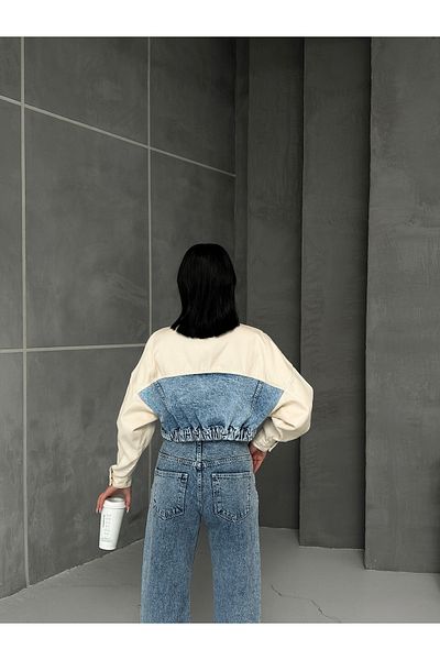 SOLİS MODA Jachetă de damă din denim crop - Design elegant