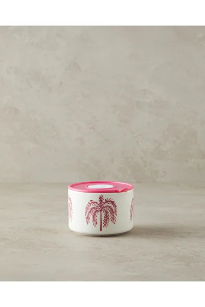 English Home Pink Carnival Tree New Bone China Storage Container
