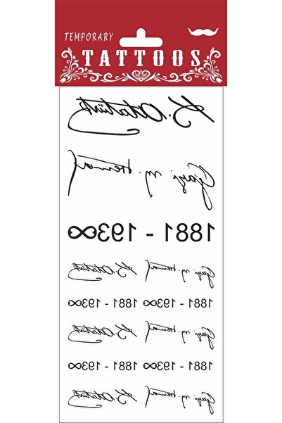 pala hediyelik Atatürk imza Geçici Dövme