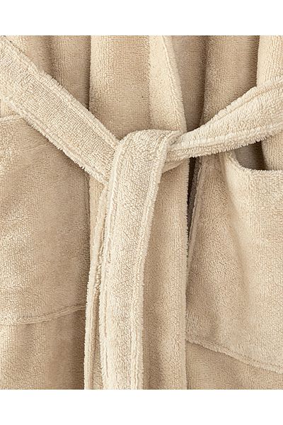 English Home Softy Triga - Bademantel, 100 % Baumwolle, Beige