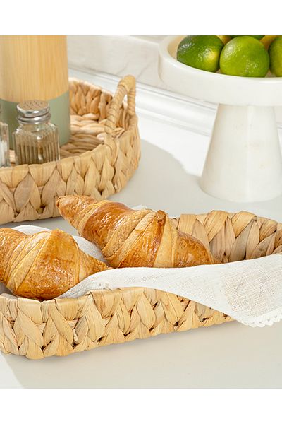 English Home Lukas Brown Wicker Bread Basket
