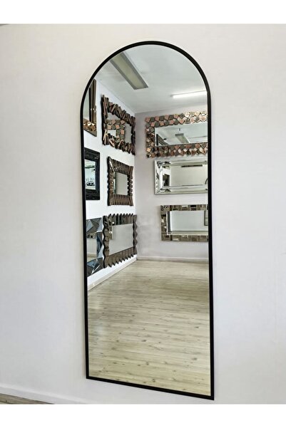 AYNA DENİZİ Matilda Elegant Model Siyah Renk Metal Çerçeveli Dekoratif Boy Ay...