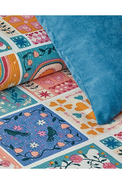 English Home Patchwork Harmony - Double Pink Pique