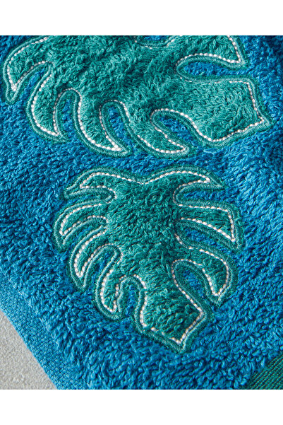 English Home Худ Пальмовий Бавовняний Рушник для Обличчя Синій - Зелений