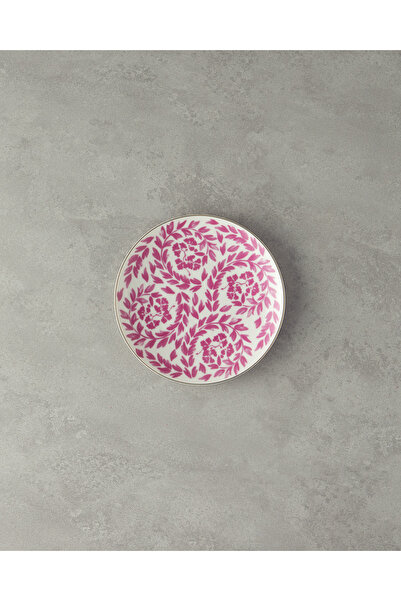 English Home Carnival Floral Bone Porselen Pasta Tabağı 20 cm Fuşya-Beyaz
