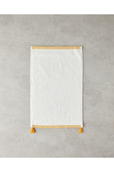English Home Colorful Lines Cotton Hand Towel Ecru-Yellow