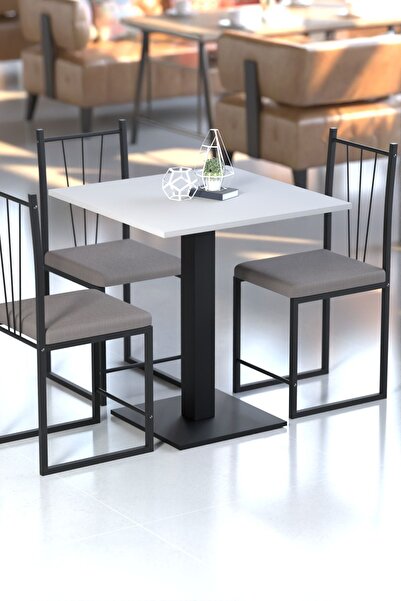 Retodesign KLAS 70/70 BEYAZ KARE MUTFAK MASASI,YEMEK MASASI. BİSTRO MASA 1691B