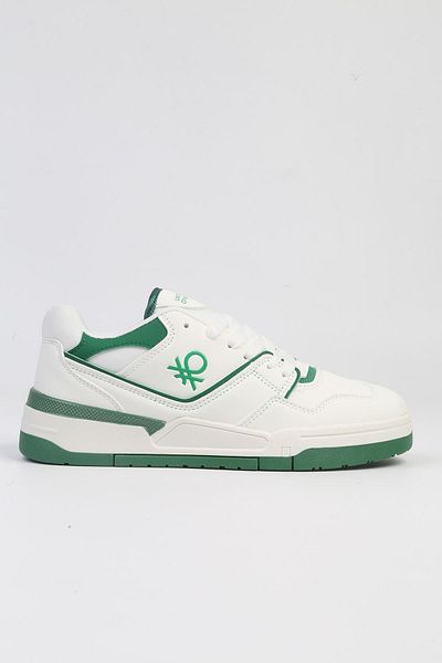 Benetton ®| BNI-10081 White Green - Imported Women's Sports Shoes