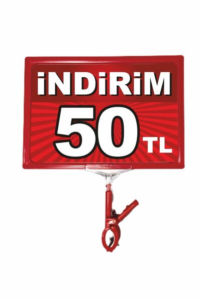 cicigünler Mağaza Mandallı Etiket Tutucu Indirim 90tl Yazılı A4 Ebat