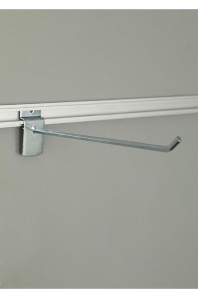 RAFAX Kanal Pano Kancası 40 Adet 15 Cm, Alüminyum Kanala Geçme Kanca, Panel R...