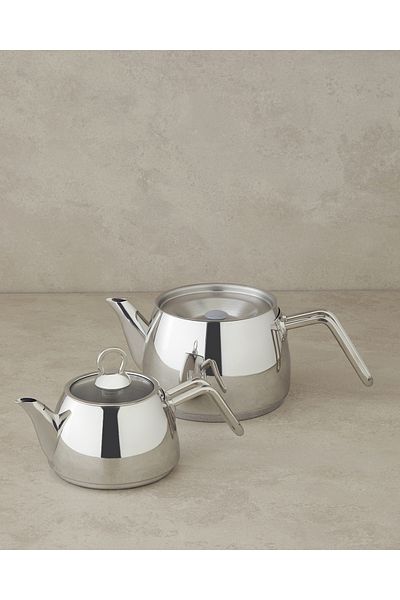 English Home Sandra Steel Teapot Silver