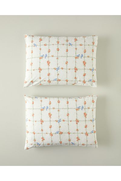 English Home Green Mystery Birds Σετ με 2 Μαξιλαροθήκες