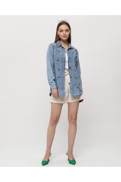 SOLİS MODA Design cămașă din blugi pentru femei