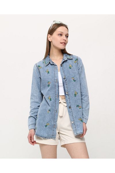 SOLİS MODA Design cămașă din blugi pentru femei