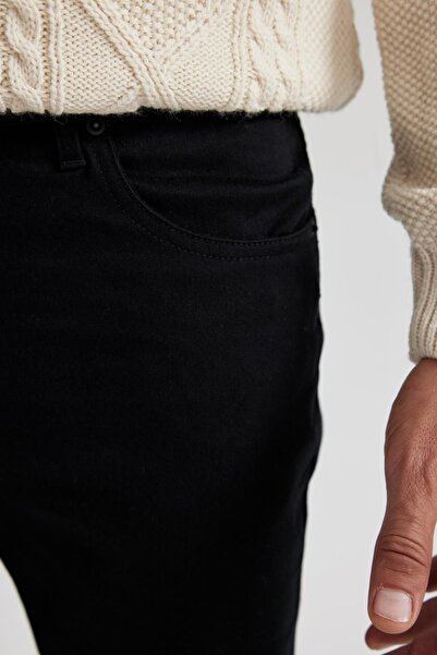 DeFacto Satin Trousers - Regular Fit, Straight Leg, Tall B1879ax23au