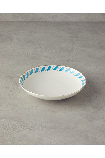 English Home Blue 20 cm Porcelain Pit Plate - Blue Carny Bone