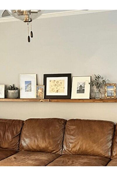 Yggdrasil Home Decor Doğal Ahşap 15x140x4 Cm Tek'li Gizli Bağlantılı Raf