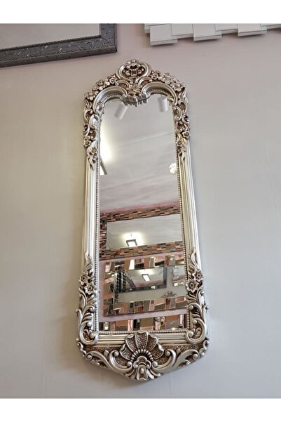 AYNA DENİZİ Klasik Model Gümüş Renk Dekoratif Boy Aynası