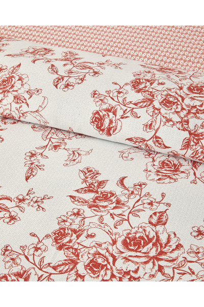 English Home Orange Rosey Violen Single Pique Set