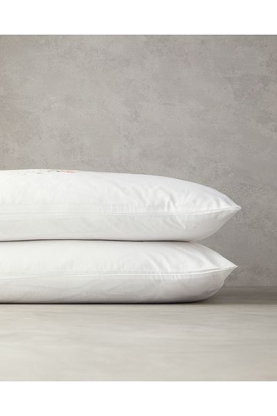 English Home Combinație Orange Mystic Rose - Față de pernă din 2 piese cu șireturi din bumbac