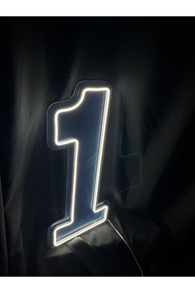 vinyuup 1 Rakamı - Çocuk Doğum Günü Partisi Dekoratif Duvar Aydınlatması Neon...