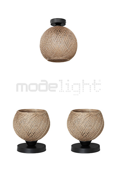 Modelight ERVA PLAFONYER SET KAHVE SALON-OTURMA-ÇOCUK-YEMEK-YATAK ODASI--ANTRE-MUTFAK