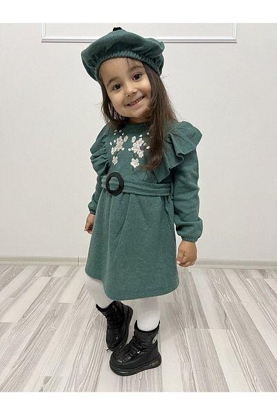 Casyon KİDS BUCKET FABRIC HAT GIRL'S DRESS