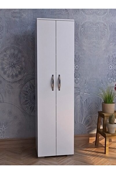 Remaks 8 Raflı Çok Amaçlı Dolap - Beyaz