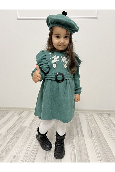 Casyon KİDS BUCKET FABRIC HAT GIRL'S DRESS