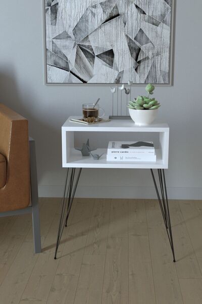 Remaks Elit Yan Sehpa - Beyaz