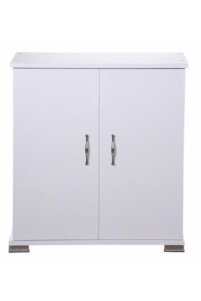 Remaks 2 Kapaklı 4 Raflı Ayakkabılık - Beyaz