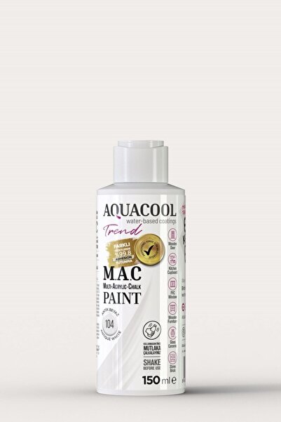 Aquacool Trend Mac Boya 104 Antik Beyaz 150ml