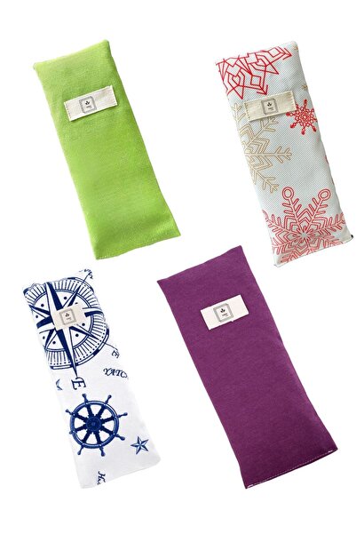 Poros Store Σετ με 4 μαξιλαράκια για τα μάτια με λεβάντα