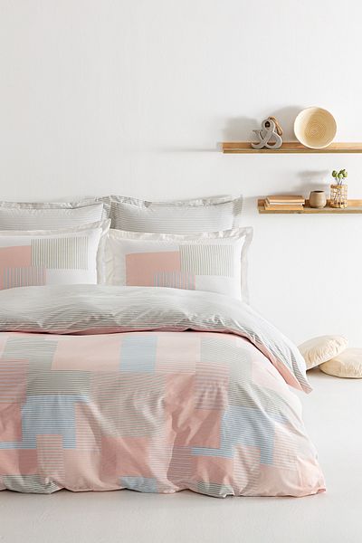 Puffy Romarin Blush Single Ranforce Duvet Cover Set