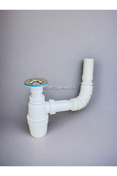 RENK YAPI RÜYASI Shiny Rhinestone Plastic Bellows - Anti-Odor Bathroom Kitchen Sink Flush