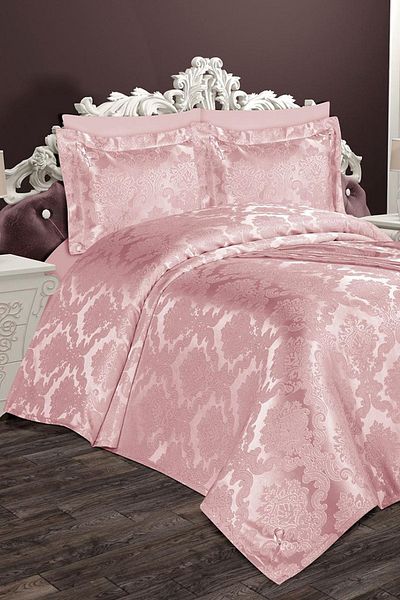 Çt Çeyizci Tekstil Powder Double Non-Lace Asi Pique Set