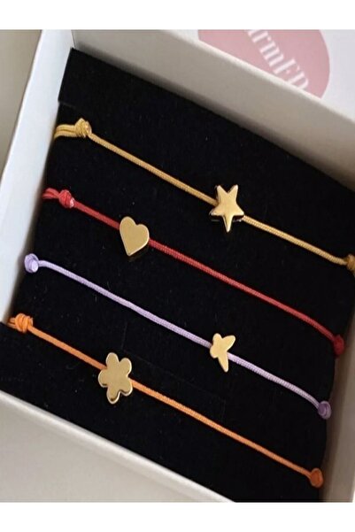 CharmED By Eda Kopya - Yıldız Kalp Kelebek Yonca Ayarlanabilir Paraşüt Ip Bil...