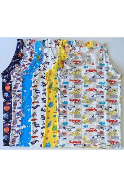 Mansurçocuk Tricou cu imprimeu Pasiune, colorat, pentru băiat (6 bucăți) 100% bumbac