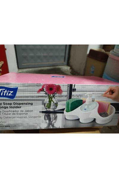 Titiz Plastik Sponge Holder with Reservoir
