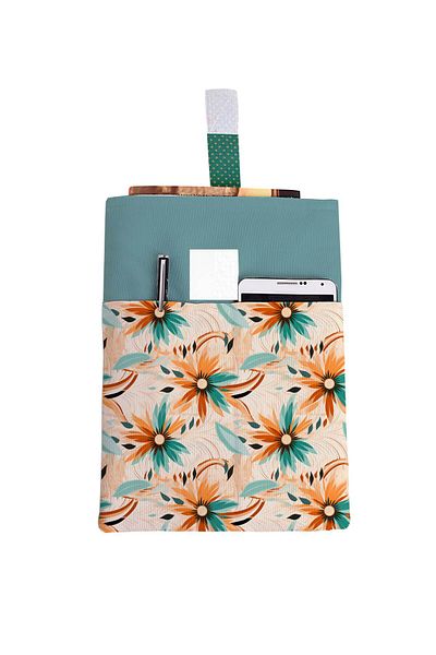 HRS Τσάντα βιβλίου πολλαπλών χρήσεων 20 x 25 cm με σχέδιο και τσέπες που πλένονται