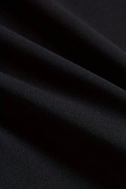 MODAGEN Μαύρο Triangle Printed Oversize Ανδρικό T-Shirt - Crew Neck