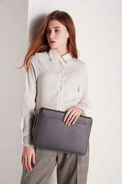 WIWU McStorey Laptop Bag Macbook Air Pro 15inc Leather Handbag Notebook Case