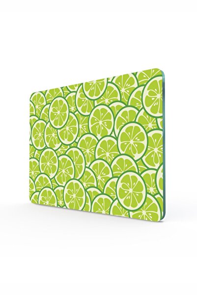 Decovetro Misket Limon Görünümlü | Cam Kesme Tahtası - Kesim Tablası, 20x30 Cm