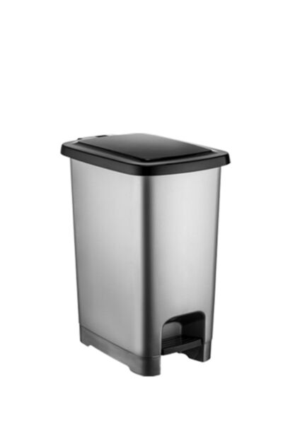 dirisan home's 25 Litre Gri Pedallı Çöp Kovası