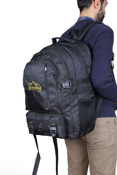 Strong Bag Δυνατό σακίδιο πλάτης 17-18,4 ιντσών μεγάλου μεγέθους με θήκη φορητού υπολογιστή, τσάντα ορειβασίας, τσάντα κάμπινγκ ταξιδιού