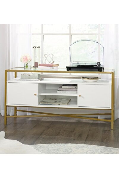 tino furniture Lizbon Metal Gold Tv Sehpası