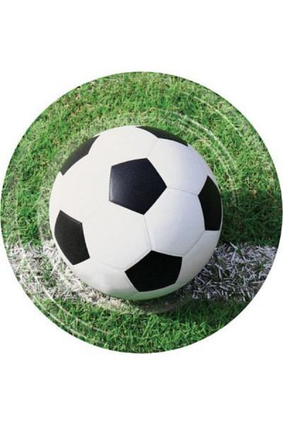 parti sürprizi Football Ball Theme Plate 8 Pieces